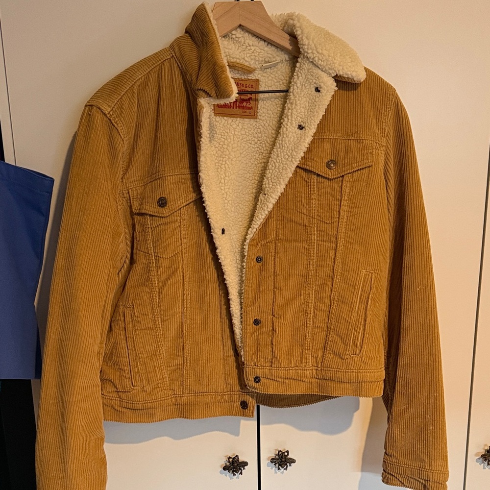 Levi's Tan Corduroy Jacket with Cream Lining